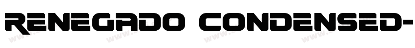 Renegado Condensed字体转换